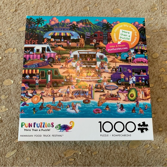 Buffalo Hawaiian Food Truck Festival 1000 piece Puzzle - Picture 1 of 4